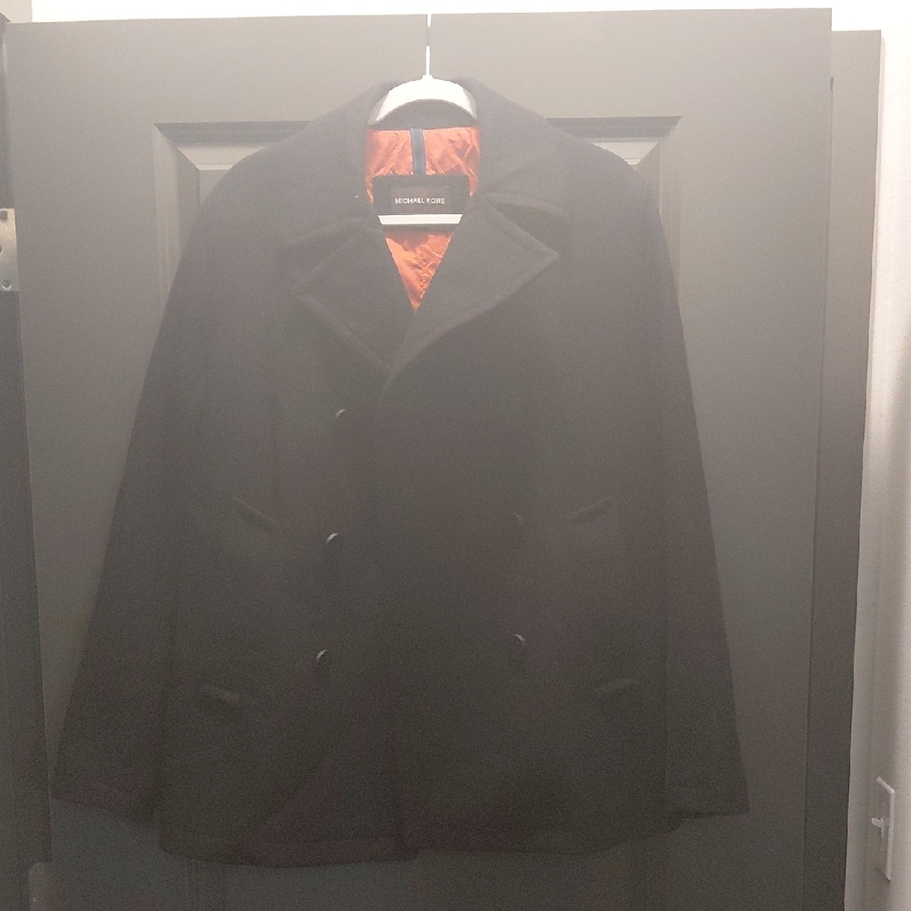 Michael Kors Black Peacoat Classic Style